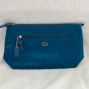 Coach Signature Nylon Getaway Makeup Case Bag
